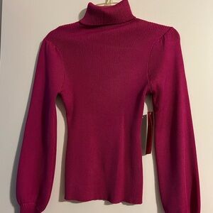 Almost Famous Fuchsia Turtleneck Sweater